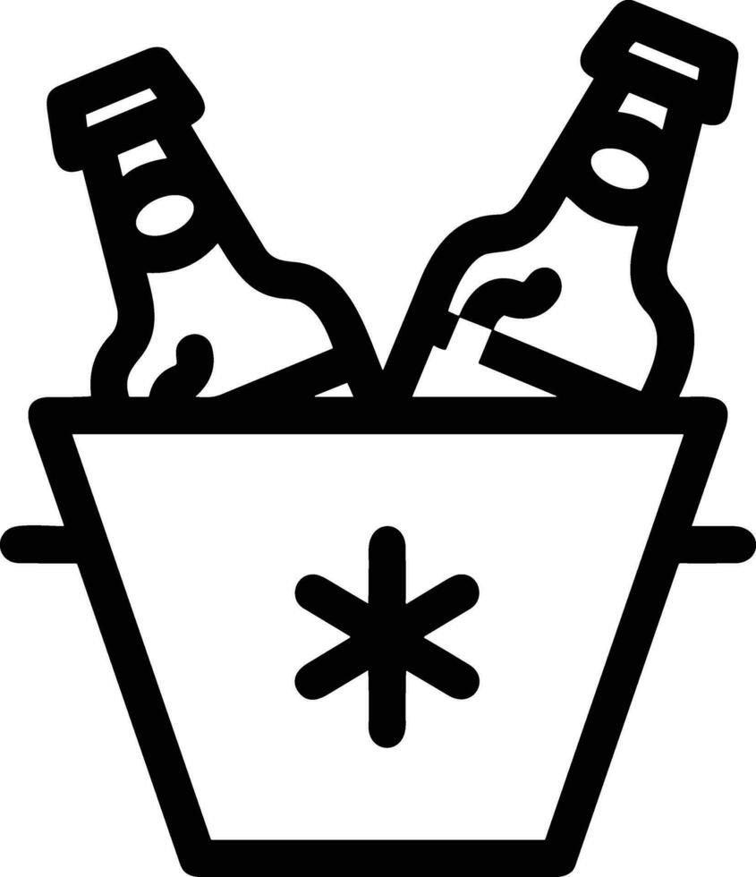 Bucket icon symbol vector image. Illustration of the bucket cleaning equipment washing outline design image. EPS 10