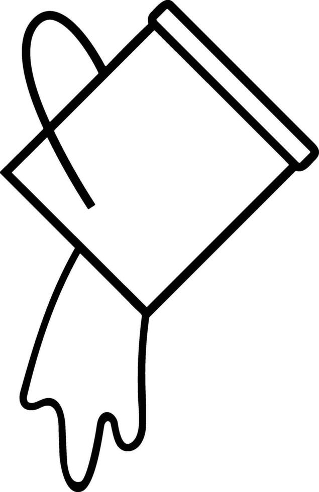 Bucket icon symbol vector image. Illustration of the bucket cleaning equipment washing outline design image. EPS 10