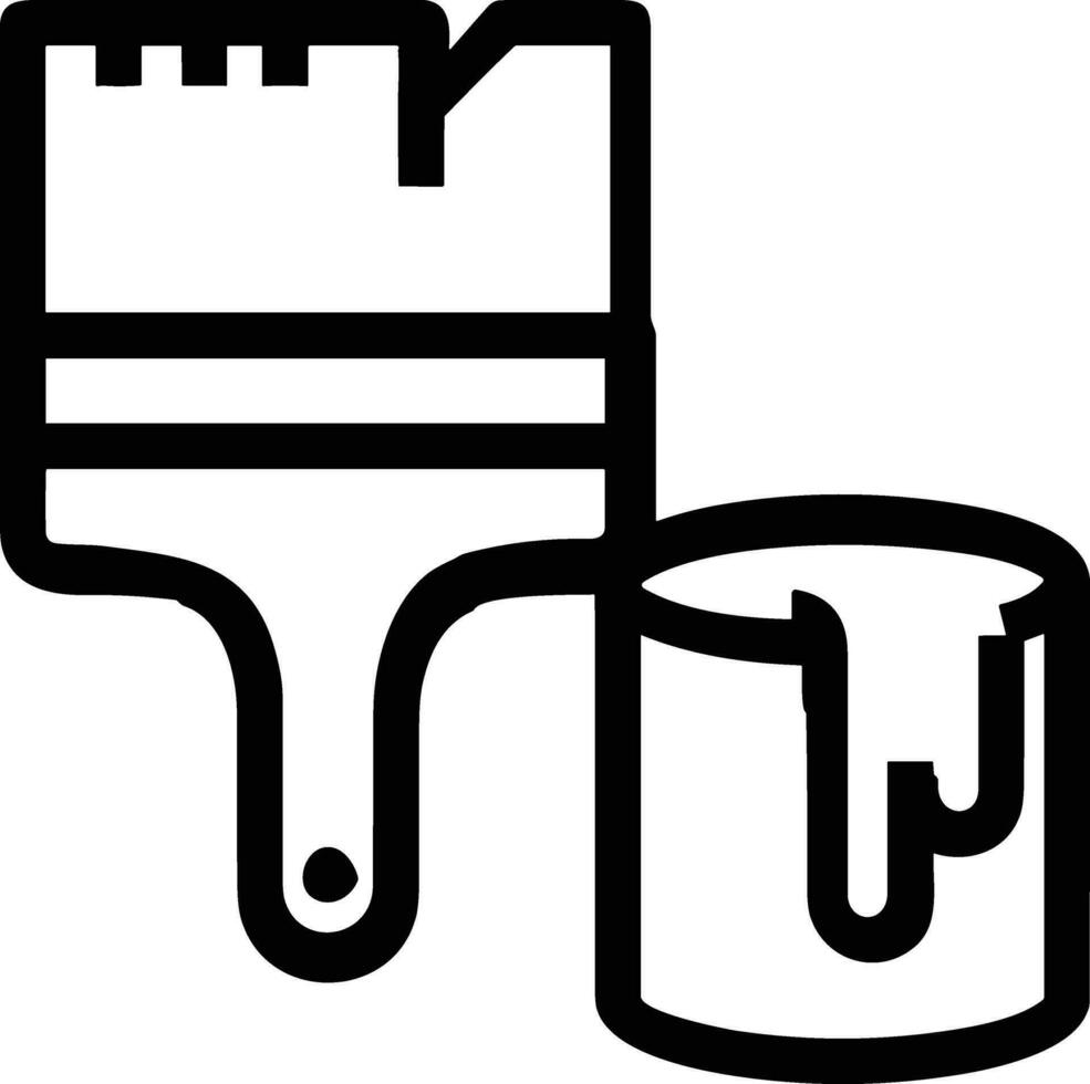 Bucket icon symbol vector image. Illustration of the bucket cleaning equipment washing outline design image. EPS 10