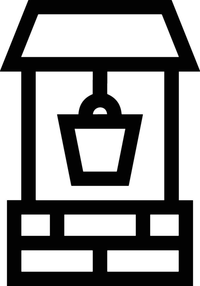 Bucket icon symbol vector image. Illustration of the bucket cleaning equipment washing outline design image. EPS 10