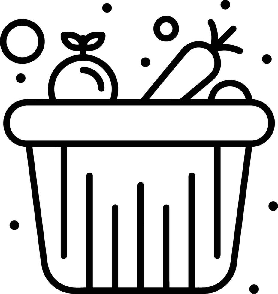 Bucket icon symbol vector image. Illustration of the bucket cleaning equipment washing outline design image. EPS 10