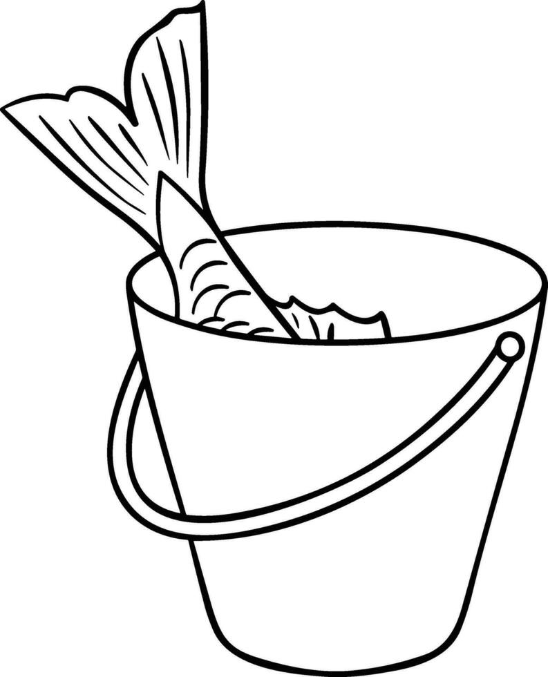 Bucket icon symbol vector image. Illustration of the bucket cleaning equipment washing outline design image. EPS 10