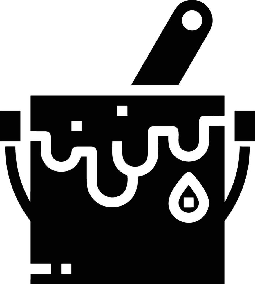 Bucket icon symbol vector image. Illustration of the bucket cleaning equipment washing outline design image. EPS 10
