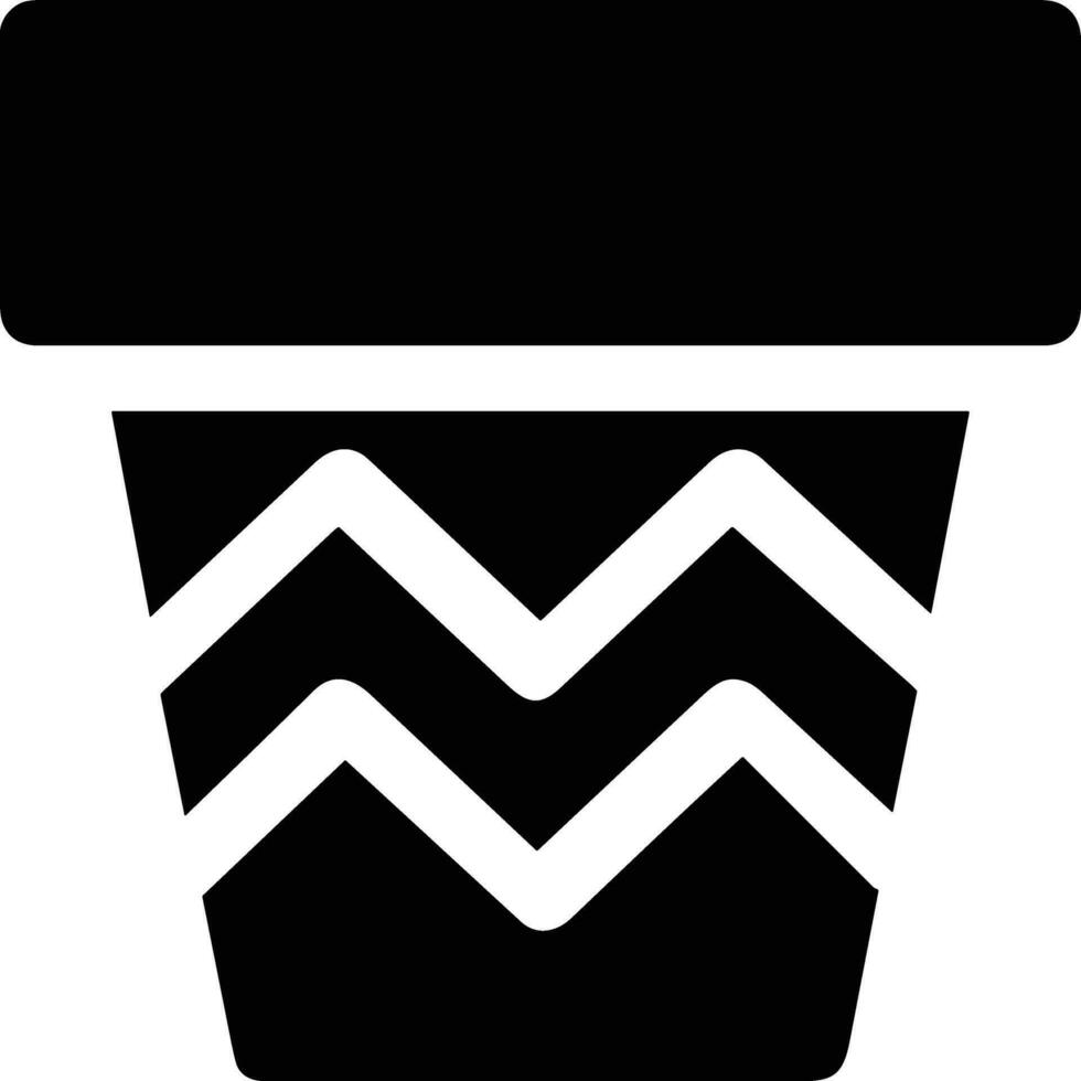 Bucket icon symbol vector image. Illustration of the bucket cleaning equipment washing outline design image. EPS 10