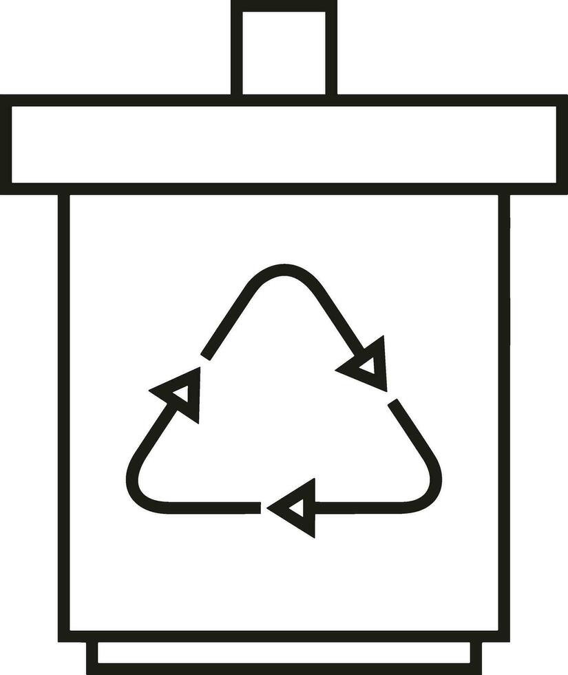 Bucket icon symbol vector image. Illustration of the bucket cleaning equipment washing outline design image. EPS 10