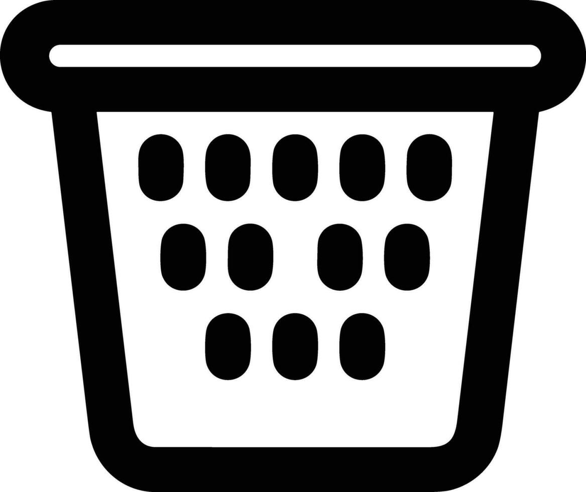 Bucket icon symbol vector image. Illustration of the bucket cleaning equipment washing outline design image. EPS 10