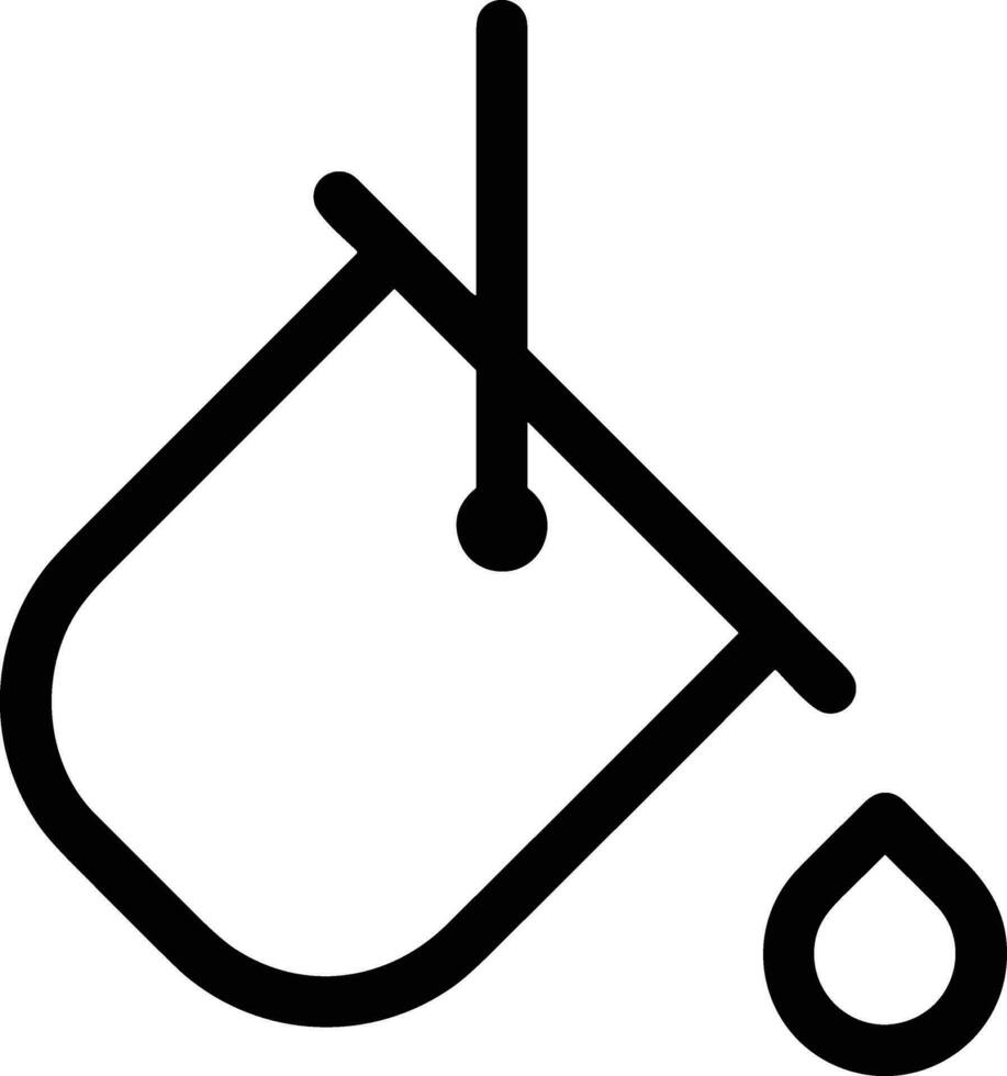 Bucket icon symbol vector image. Illustration of the bucket cleaning equipment washing outline design image. EPS 10