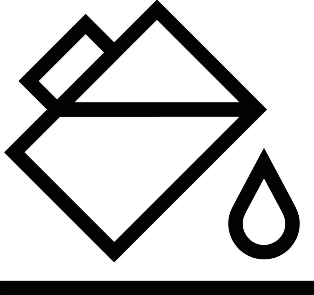 Bucket icon symbol vector image. Illustration of the bucket cleaning equipment washing outline design image. EPS 10
