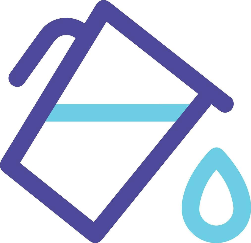 Bucket icon symbol vector image. Illustration of the bucket cleaning equipment washing outline design image. EPS 10