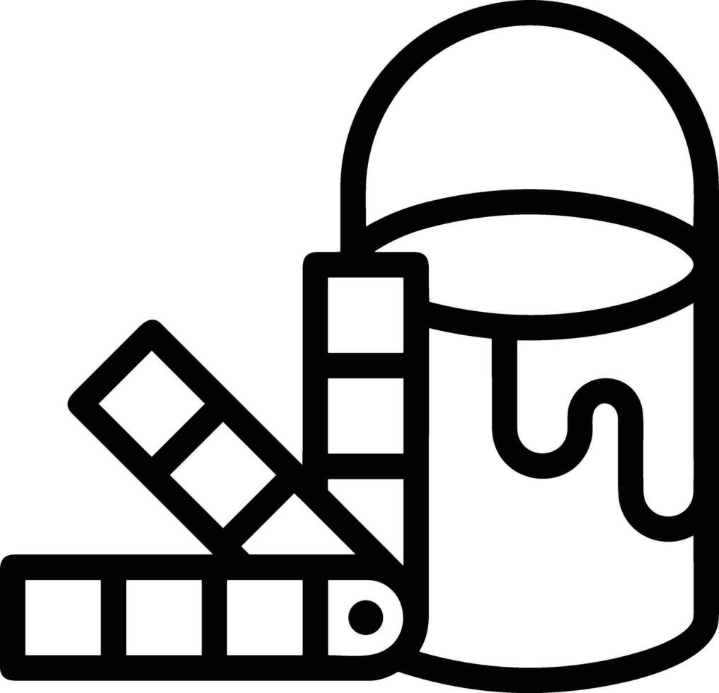 Bucket icon symbol vector image. Illustration of the bucket cleaning equipment washing outline design image. EPS 10