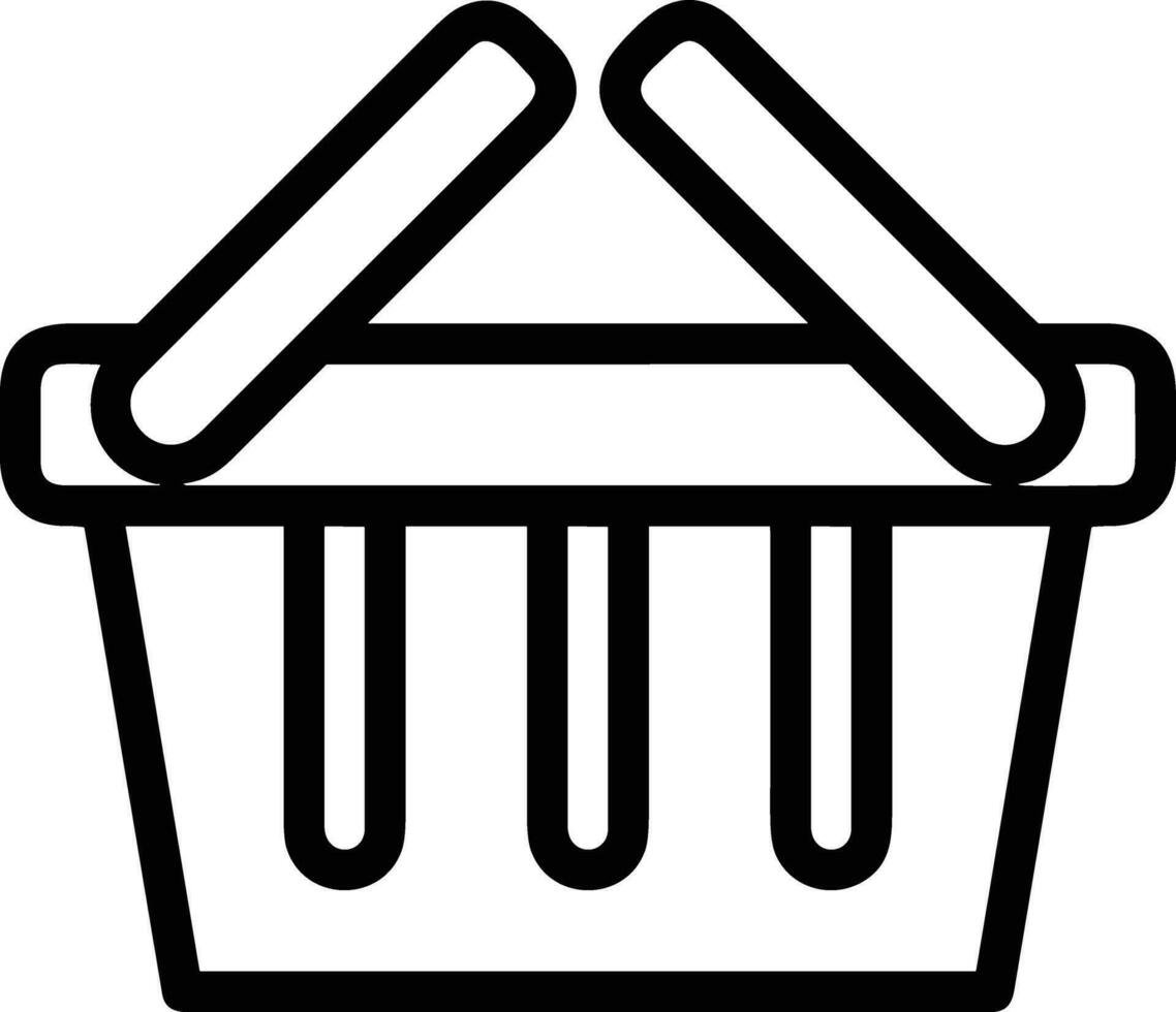 Bucket icon symbol vector image. Illustration of the bucket cleaning equipment washing outline design image. EPS 10