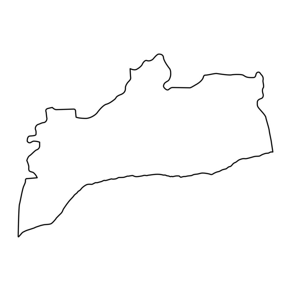 Abyan governorate, administrative division of the country of Yemen. Vector illustration.