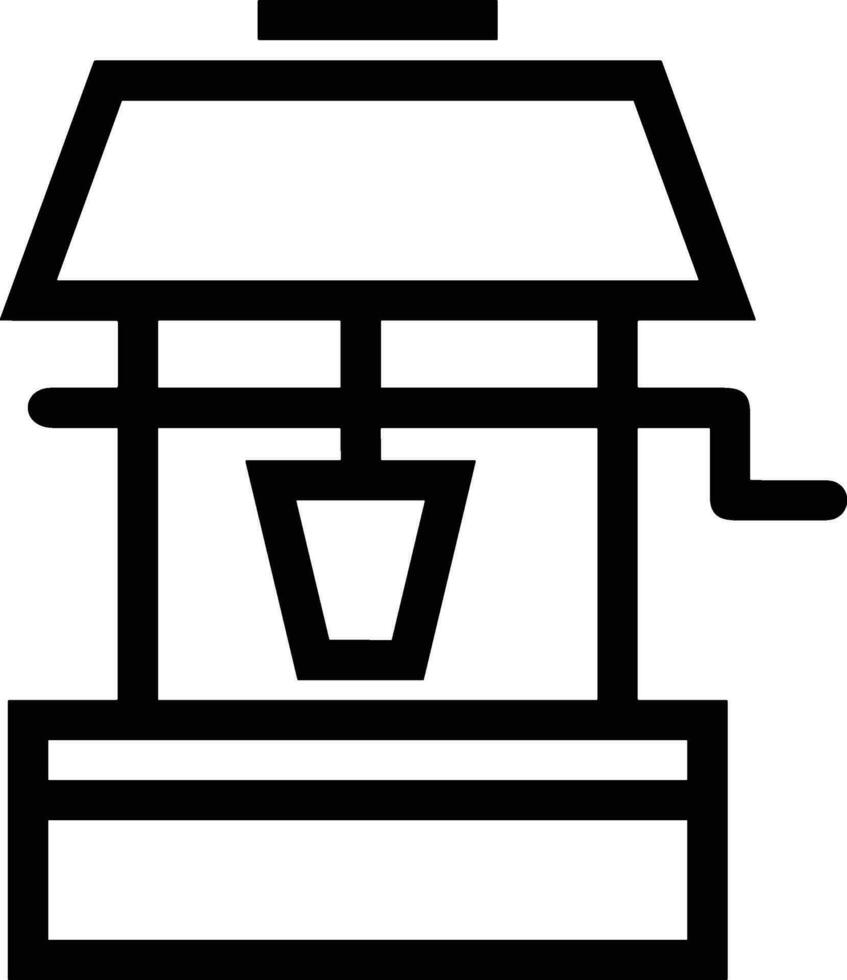 Bucket icon symbol vector image. Illustration of the bucket cleaning equipment washing outline design image. EPS 10