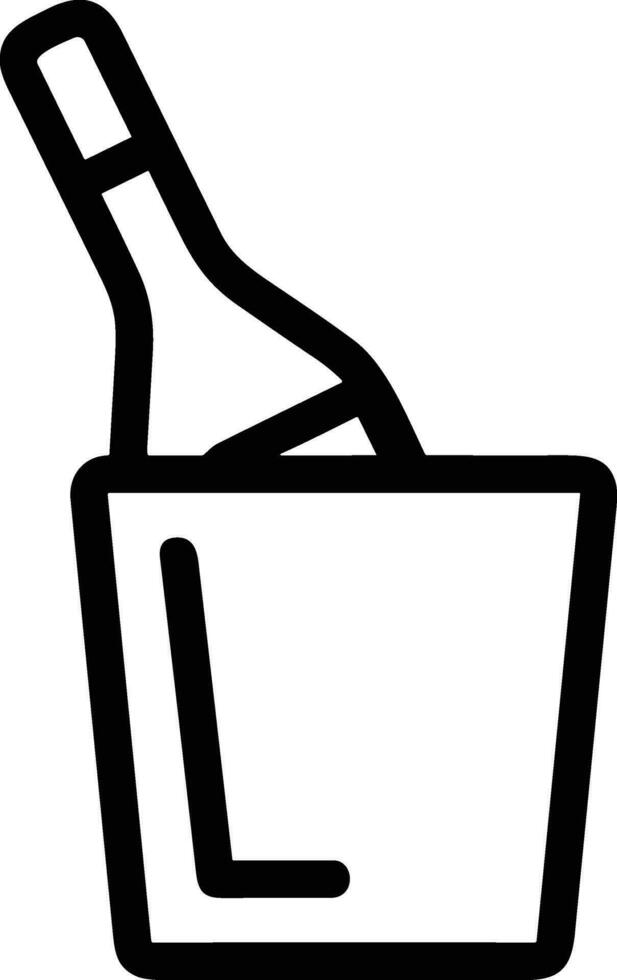 Bucket icon symbol vector image. Illustration of the bucket cleaning equipment washing outline design image. EPS 10