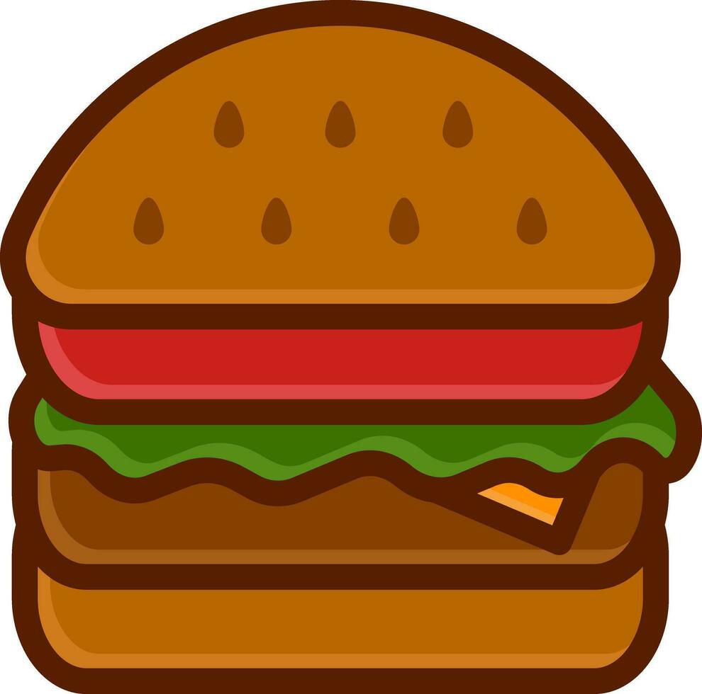 burger with a food delivery theme vector