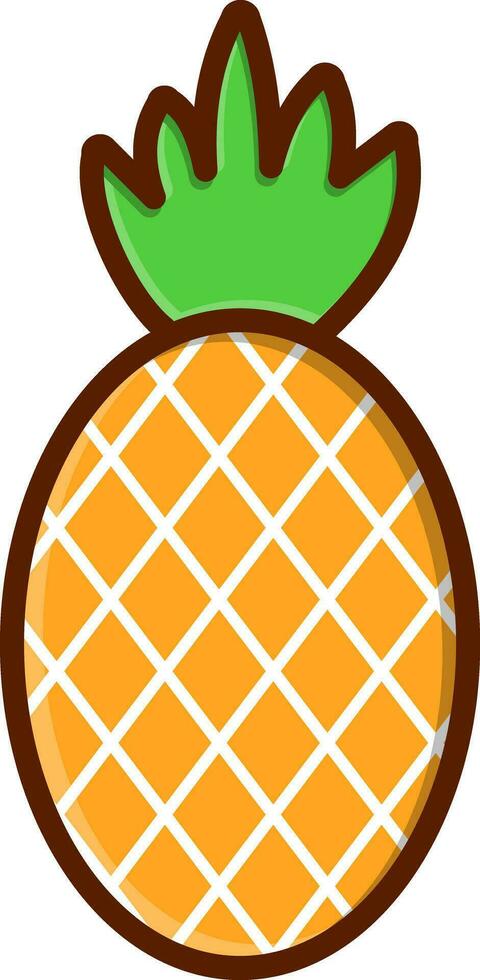 summer pineapple hawaii vector