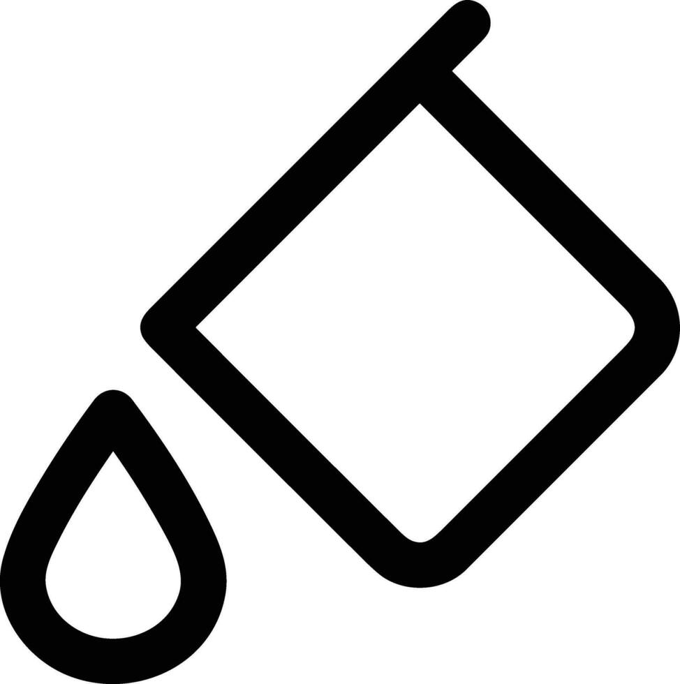 Bucket icon symbol vector image. Illustration of the bucket cleaning equipment washing outline design image. EPS 10