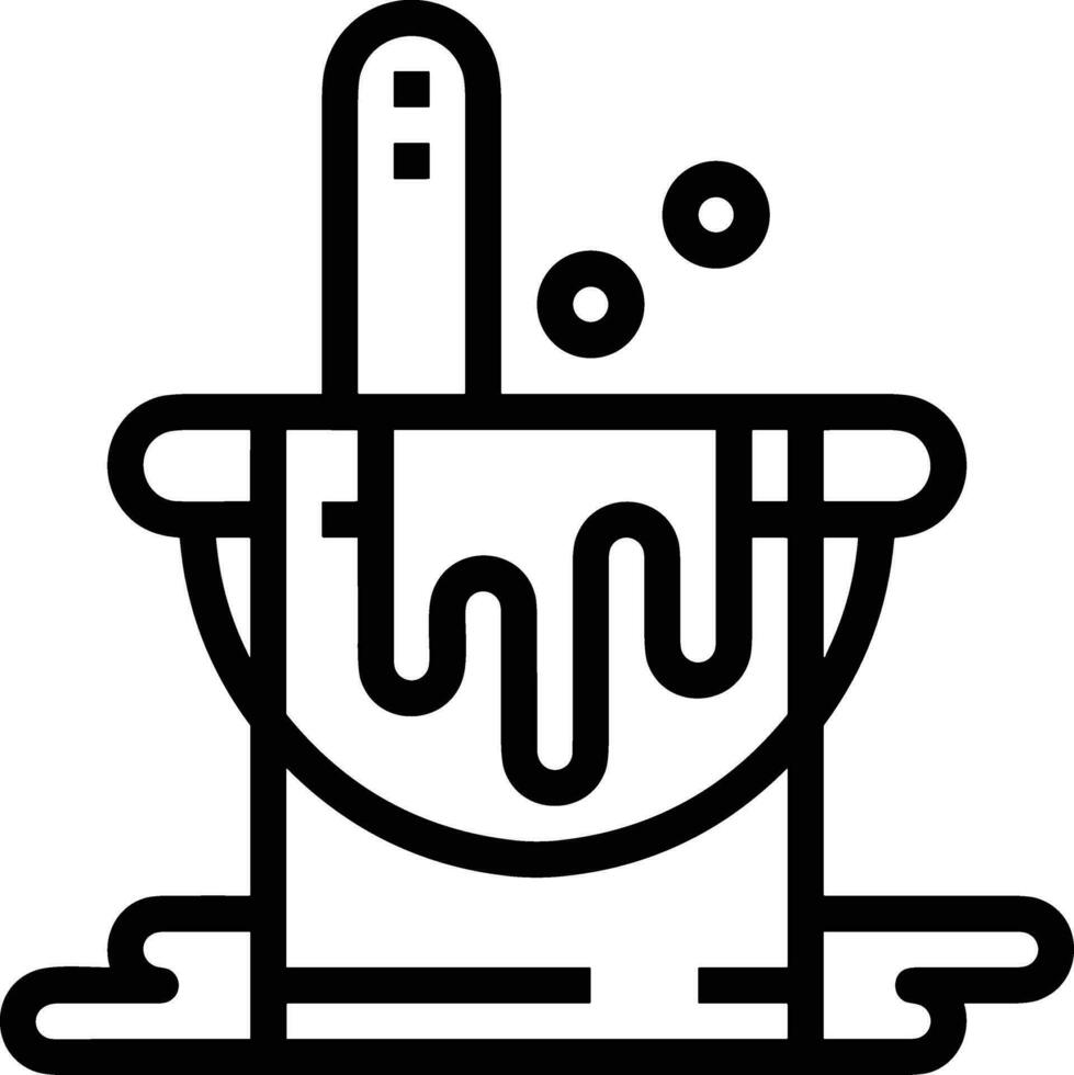 Bucket icon symbol vector image. Illustration of the bucket cleaning equipment washing outline design image. EPS 10