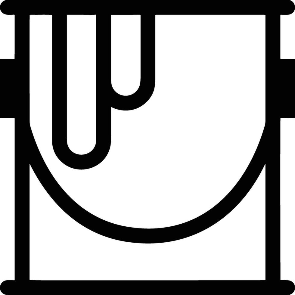 Bucket icon symbol vector image. Illustration of the bucket cleaning equipment washing outline design image. EPS 10