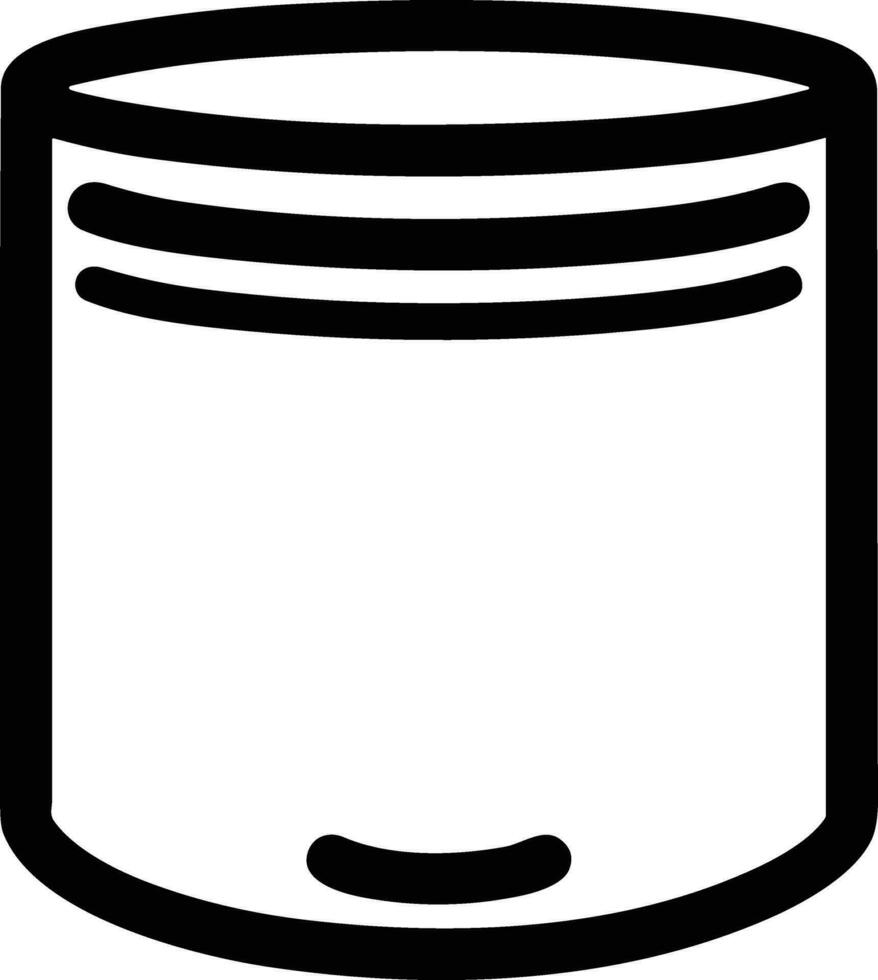 Bucket icon symbol vector image. Illustration of the bucket cleaning equipment washing outline design image. EPS 10