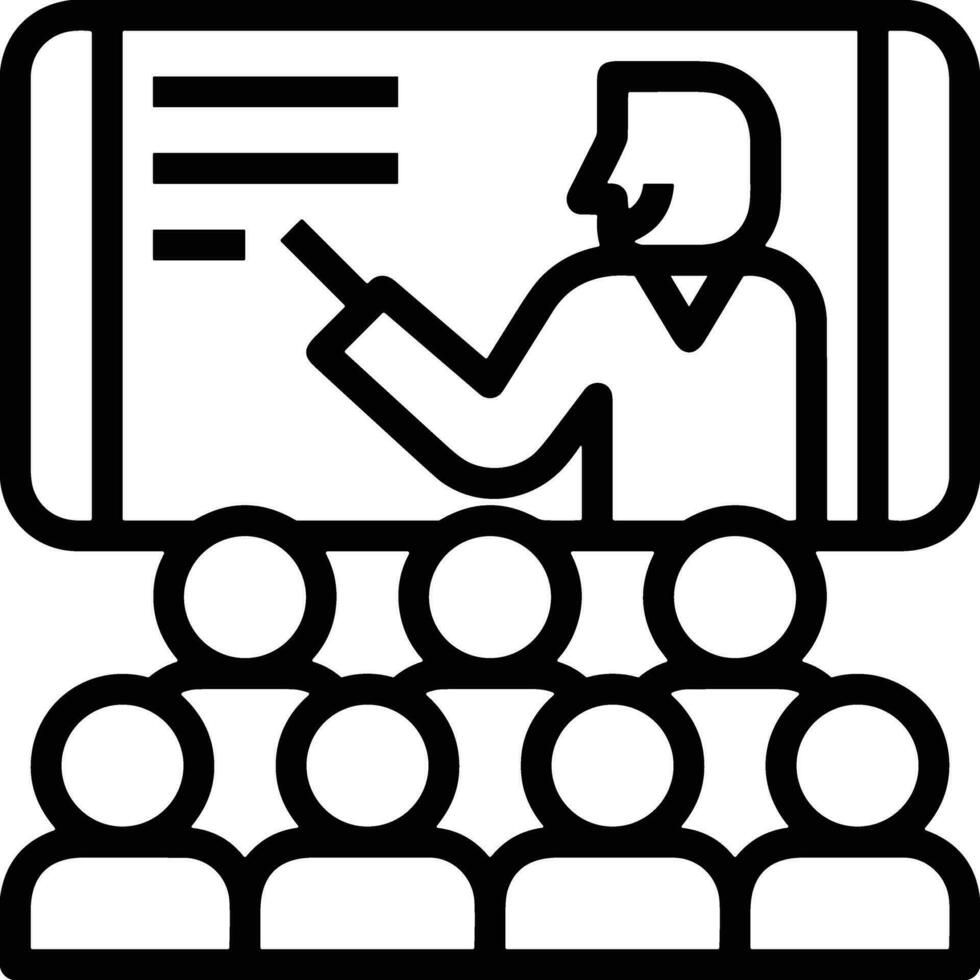 Teacher icon symbol vector image. Illustration of the training business school classroom icon design image.