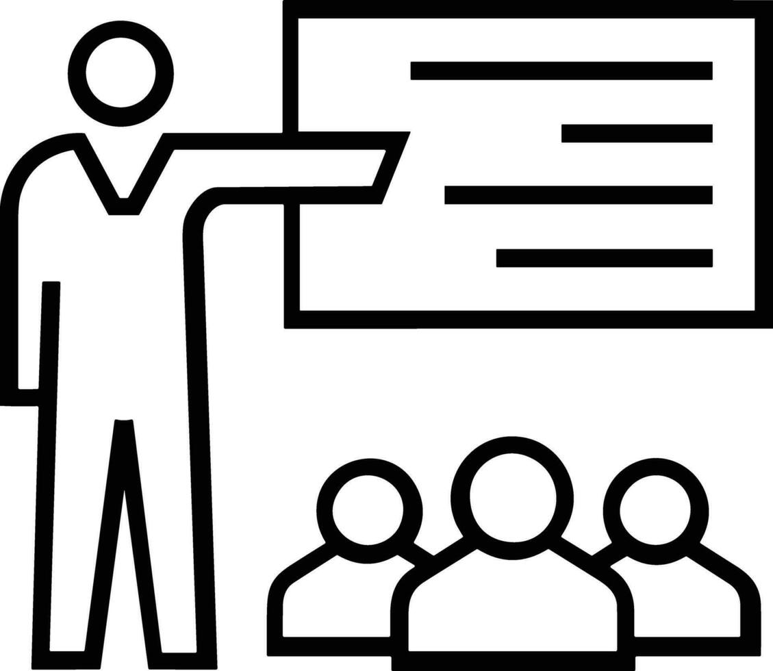 Teacher icon symbol vector image. Illustration of the training business school classroom icon design image.