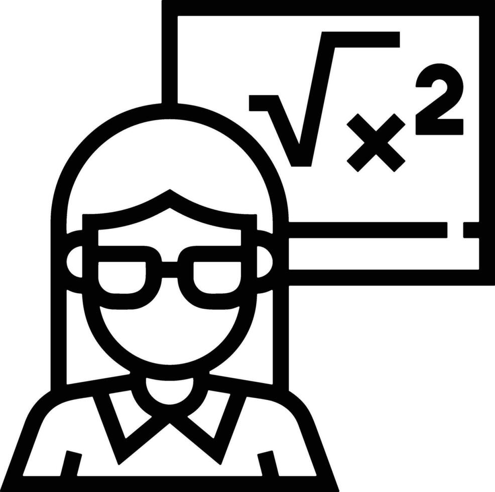 Teacher icon symbol vector image. Illustration of the training business school classroom icon design image.