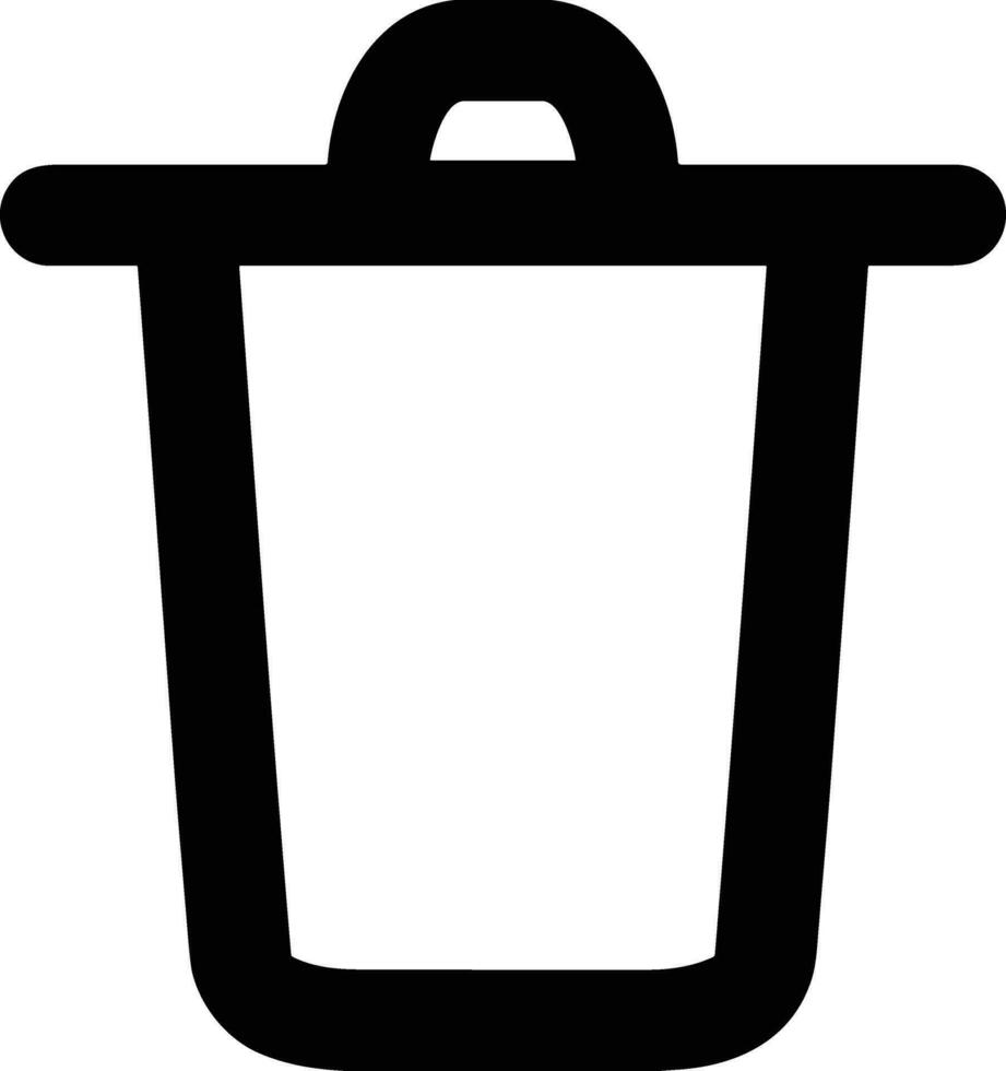 Bucket icon symbol vector image. Illustration of the bucket cleaning equipment washing outline design image. EPS 10