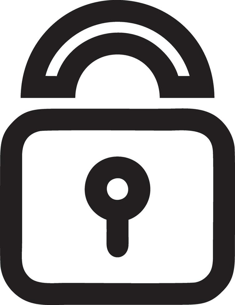 Lock security icon symbol vector image. Illustration of the key secure access system vector design. EPS 10