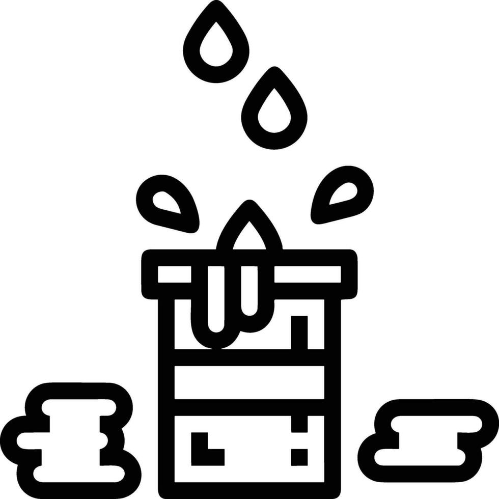 Bucket icon symbol vector image. Illustration of the bucket cleaning equipment washing outline design image. EPS 10