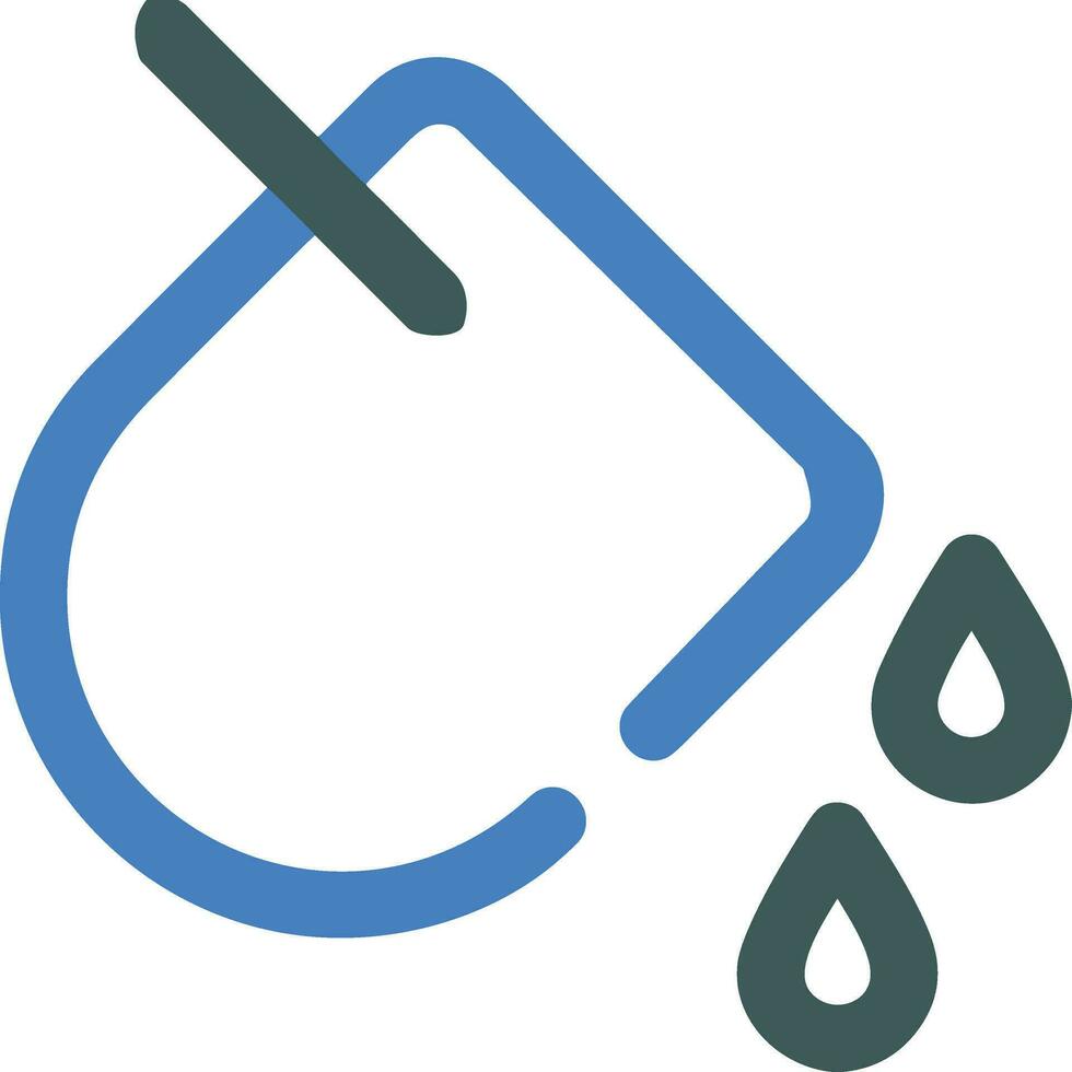 Bucket icon symbol vector image. Illustration of the bucket cleaning equipment washing outline design image. EPS 10