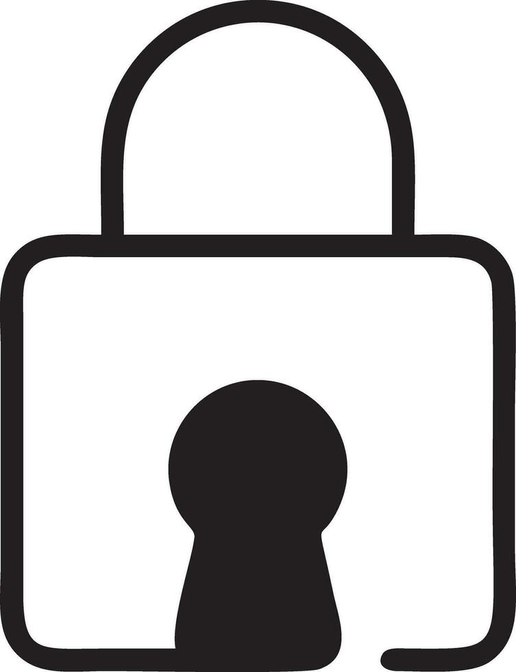 Lock security icon symbol vector image. Illustration of the key secure access system vector design. EPS 10