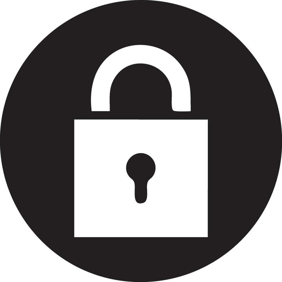 Lock security icon symbol vector image. Illustration of the key secure access system vector design. EPS 10