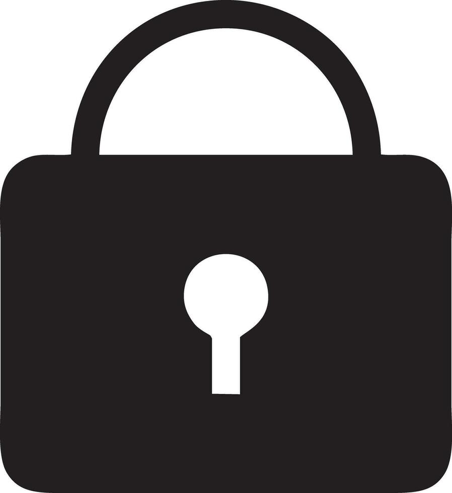 Lock security icon symbol vector image. Illustration of the key secure access system vector design. EPS 10