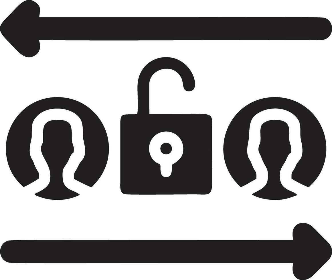 Lock security icon symbol vector image. Illustration of the key secure access system vector design. EPS 10