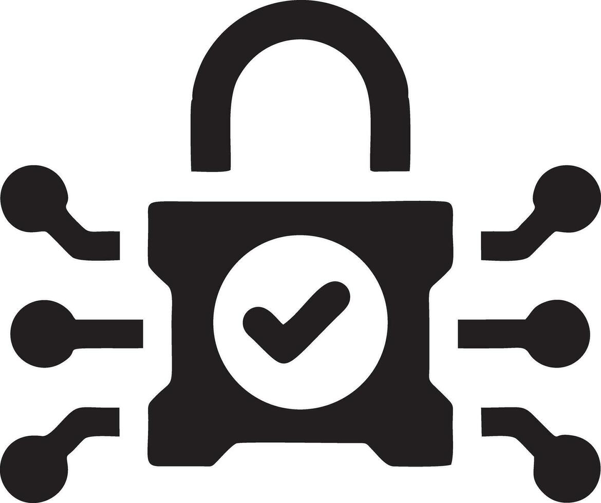 Lock security icon symbol vector image. Illustration of the key secure access system vector design. EPS 10