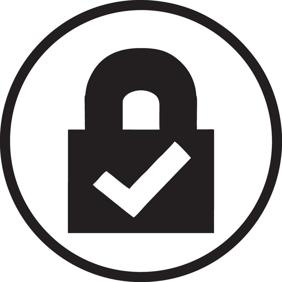 Lock security icon symbol vector image. Illustration of the key secure access system vector design. EPS 10