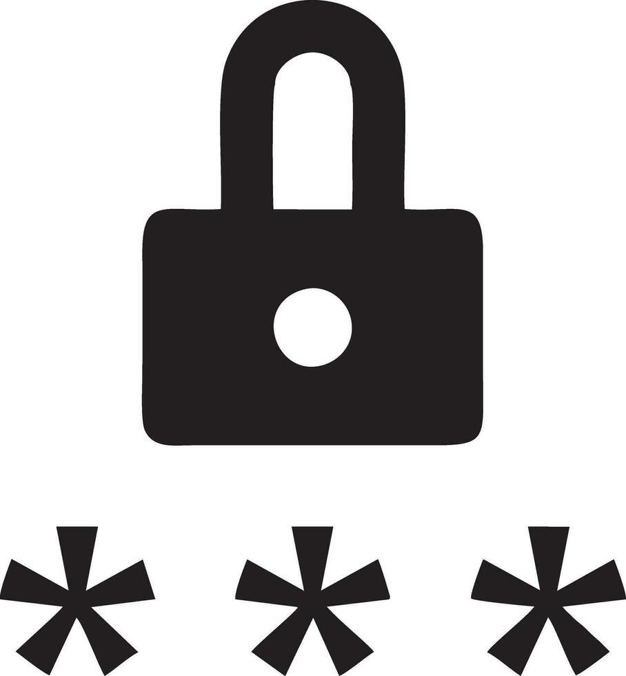 Lock security icon symbol vector image. Illustration of the key secure access system vector design. EPS 10