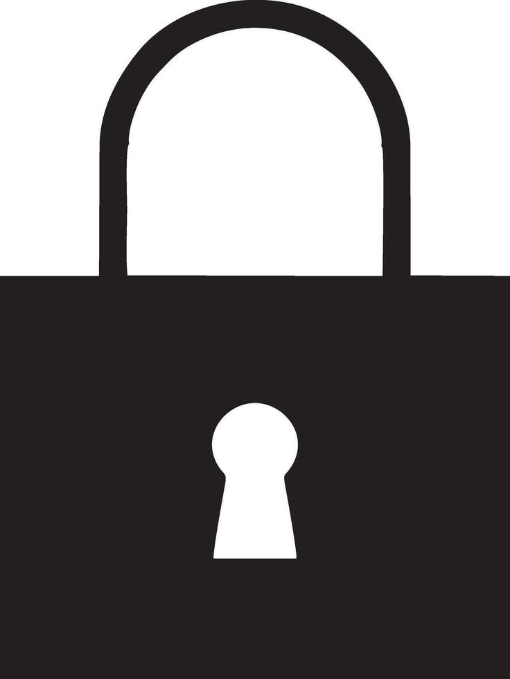 Lock security icon symbol vector image. Illustration of the key secure access system vector design. EPS 10