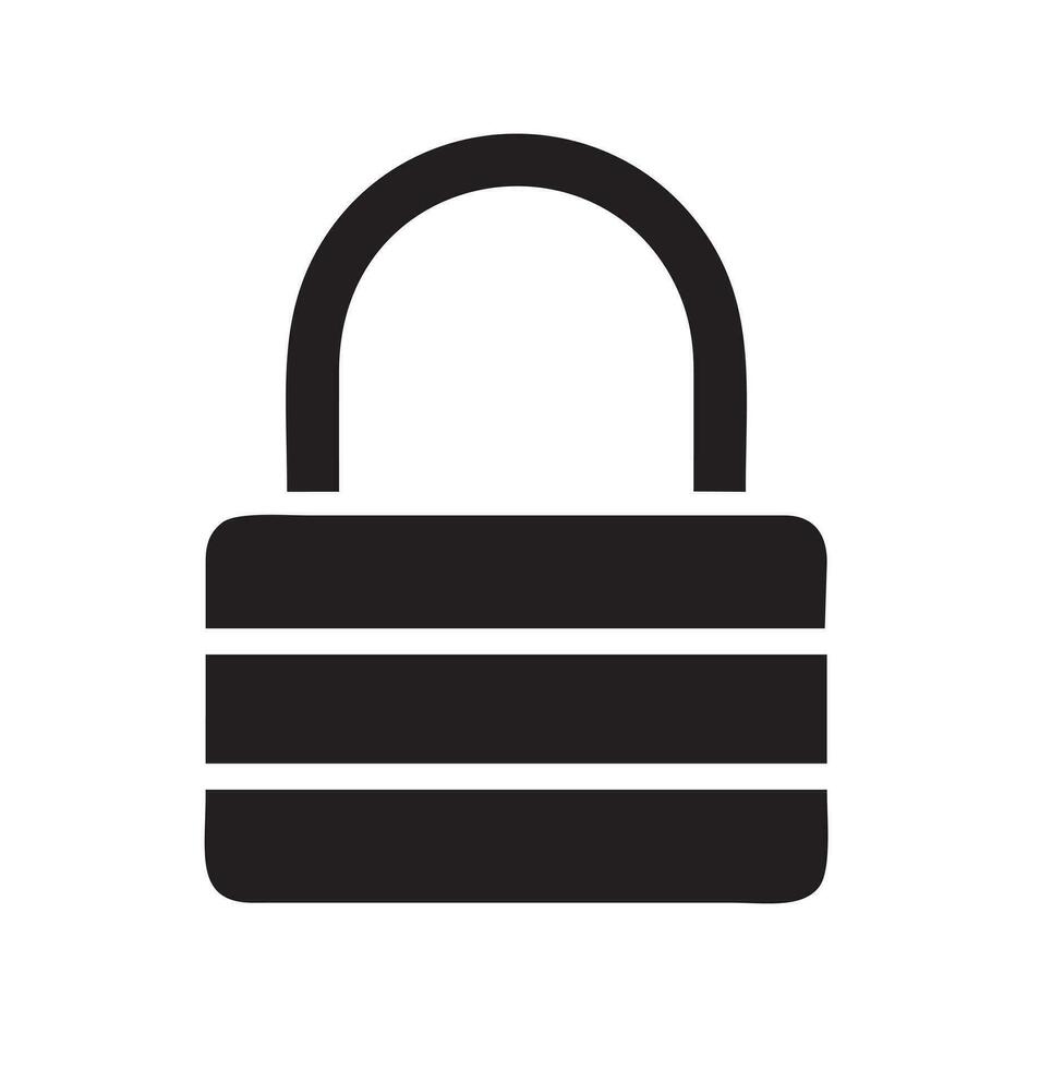 Lock security icon symbol vector image. Illustration of the key secure access system vector design. EPS 10