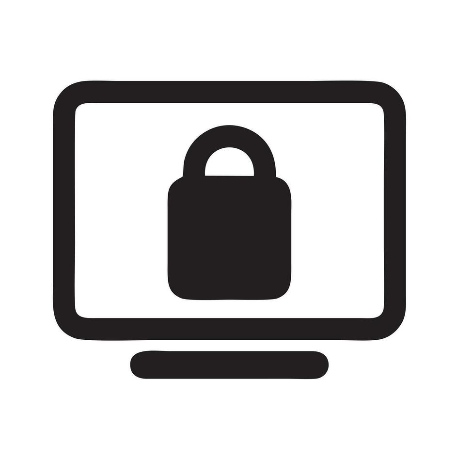 Lock security icon symbol vector image. Illustration of the key secure access system vector design. EPS 10