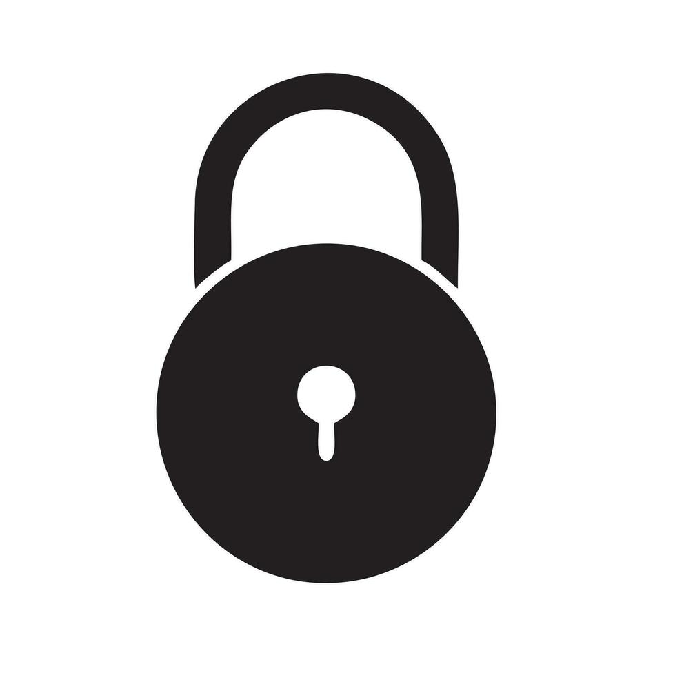 Lock security icon symbol vector image. Illustration of the key secure access system vector design. EPS 10