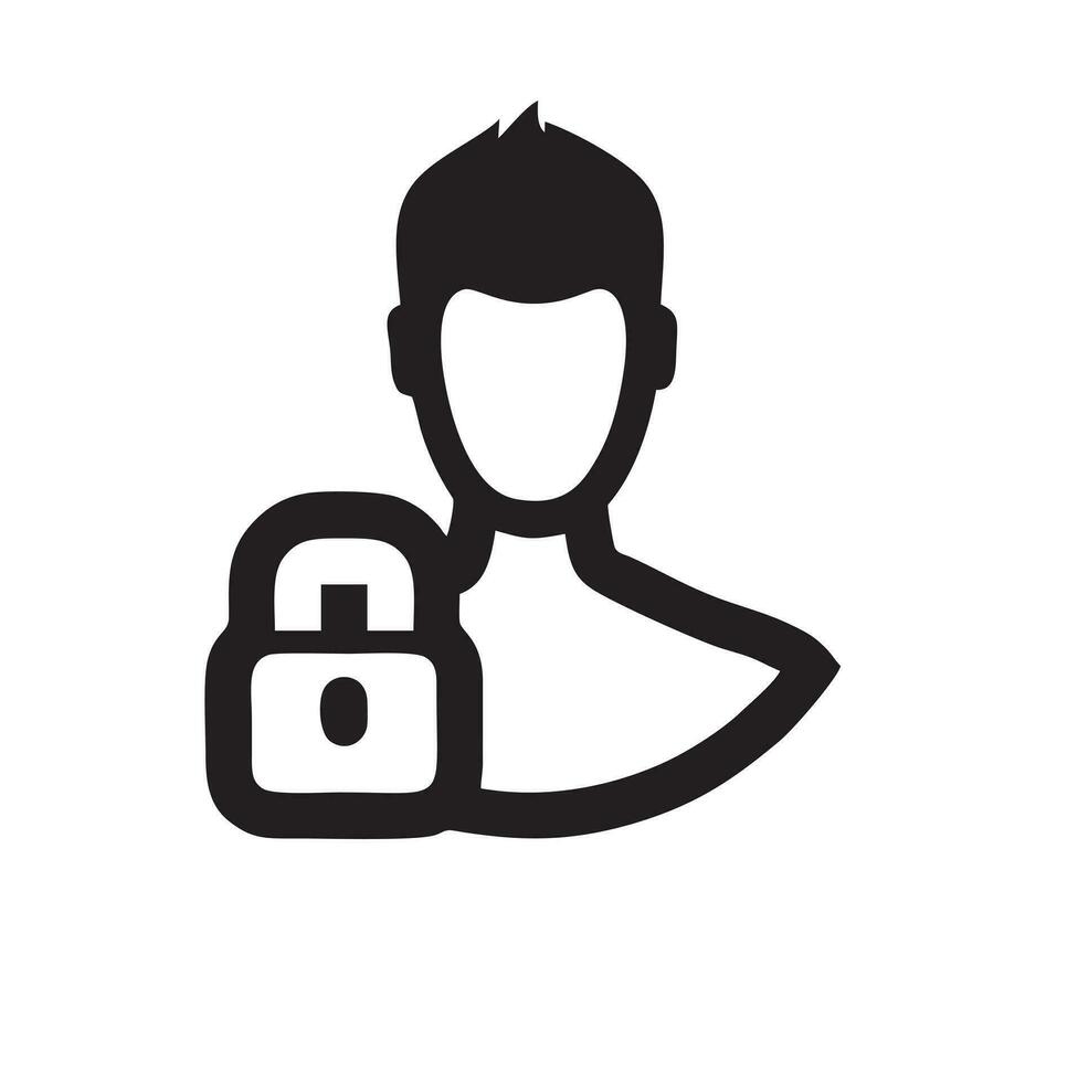 Lock security icon symbol vector image. Illustration of the key secure access system vector design. EPS 10