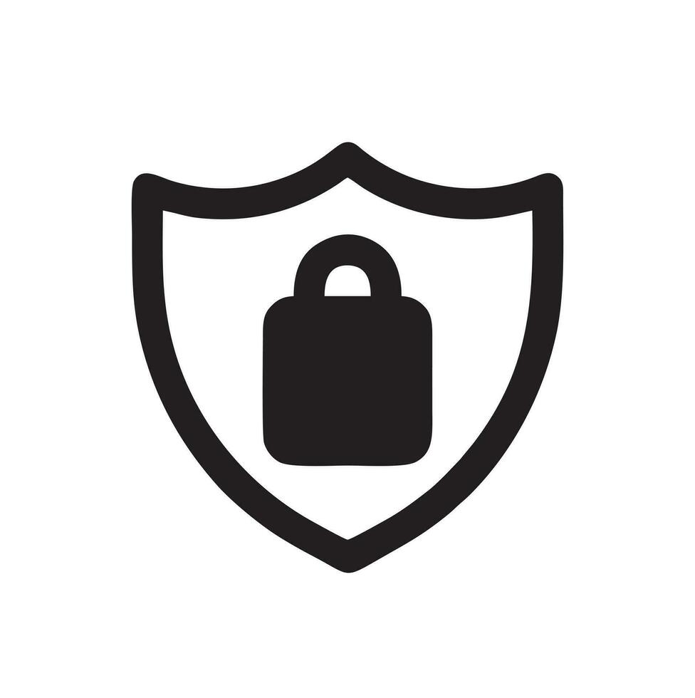 Lock security icon symbol vector image. Illustration of the key secure access system vector design. EPS 10