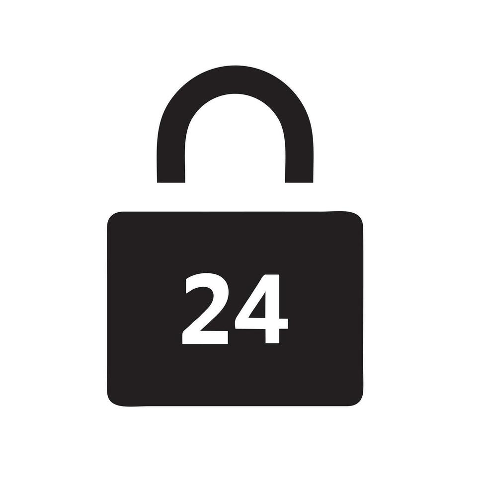 Lock security icon symbol vector image. Illustration of the key secure access system vector design. EPS 10