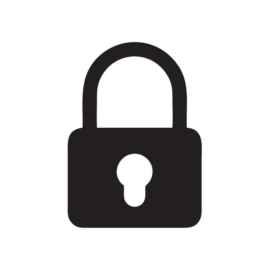 Lock security icon symbol vector image. Illustration of the key secure access system vector design. EPS 10