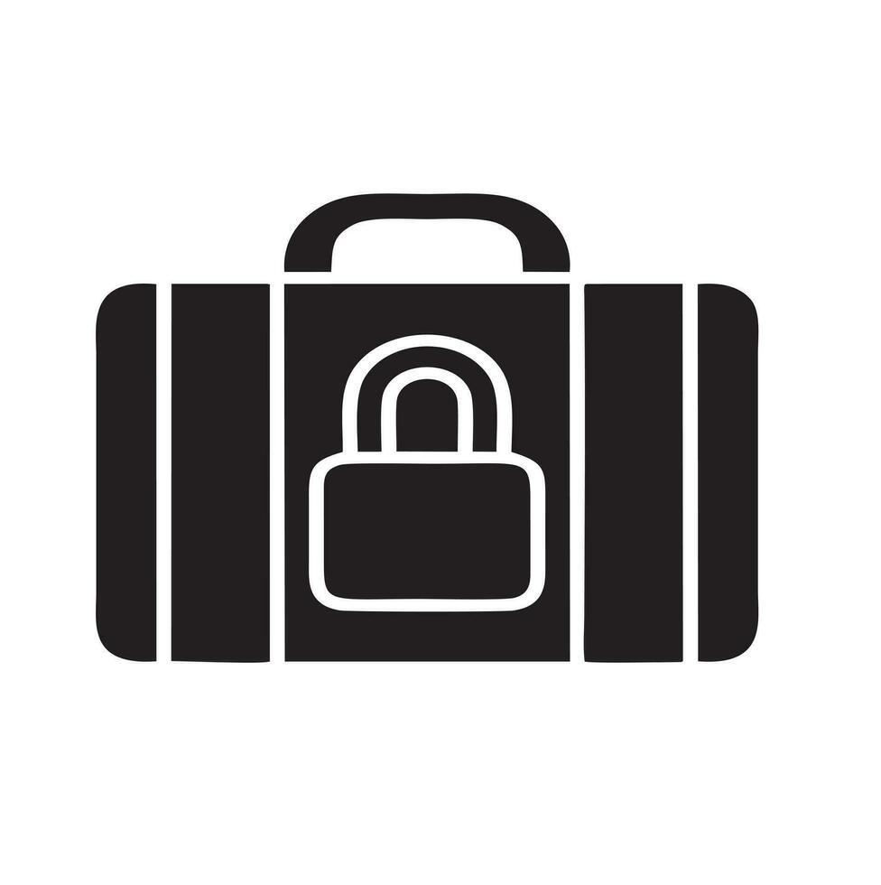 Lock security icon symbol vector image. Illustration of the key secure access system vector design. EPS 10