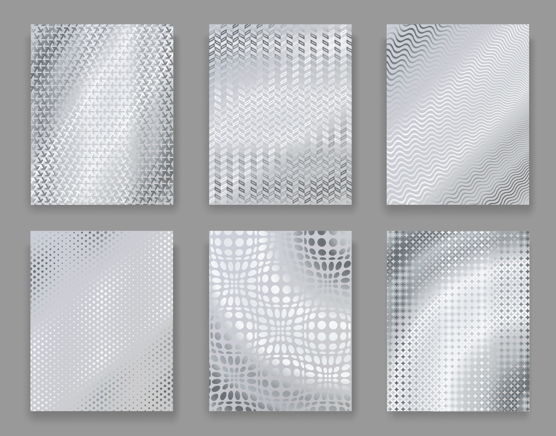 Silver foil background posters, geometric pattern 26836493 Vector Art