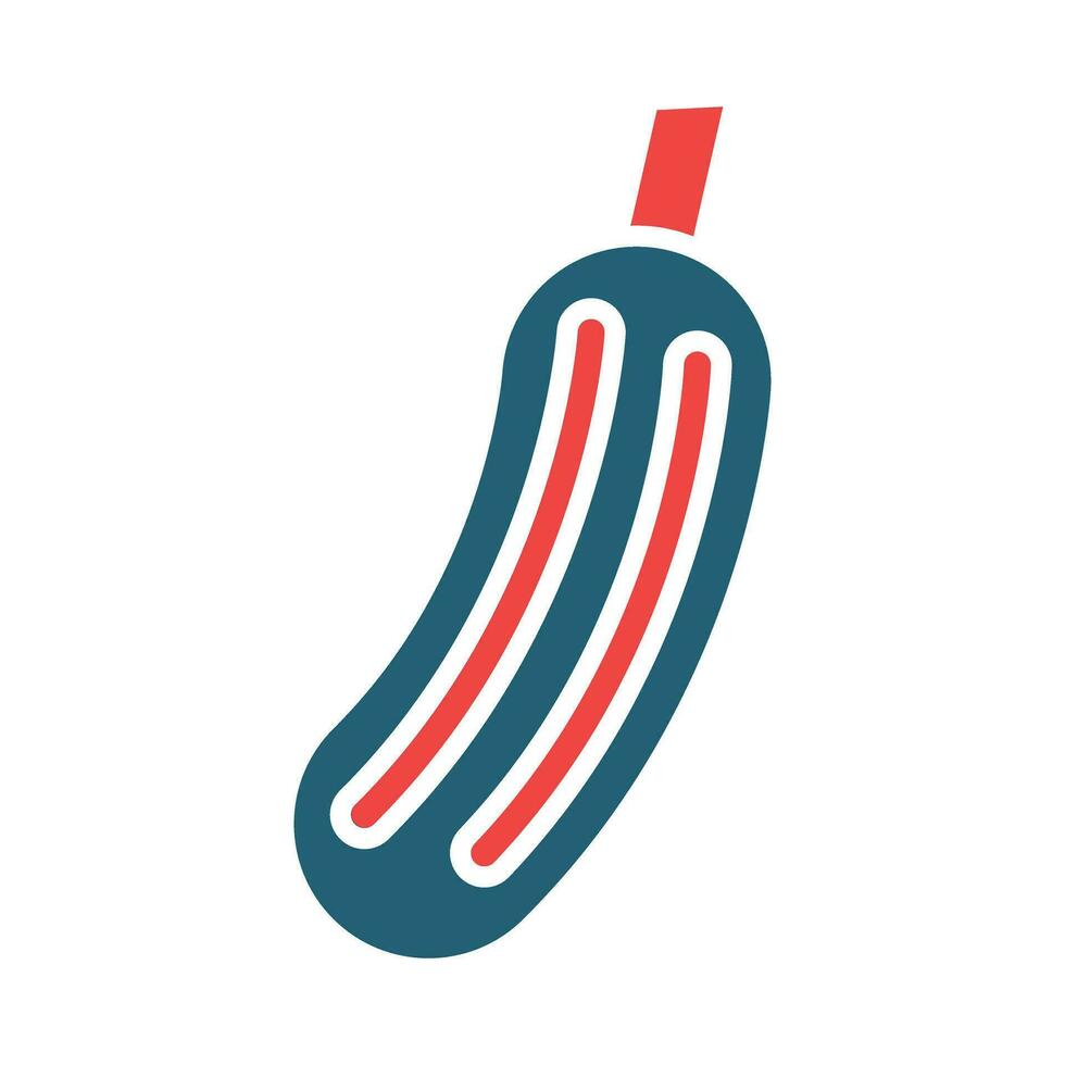 Zucchini Glyph Two Color Icon For Personal And Commercial Use. vector
