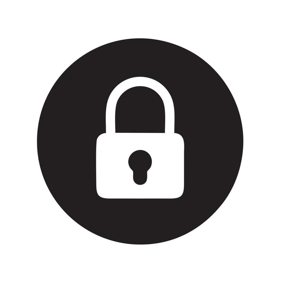 Lock security icon symbol vector image. Illustration of the key secure access system vector design. EPS 10